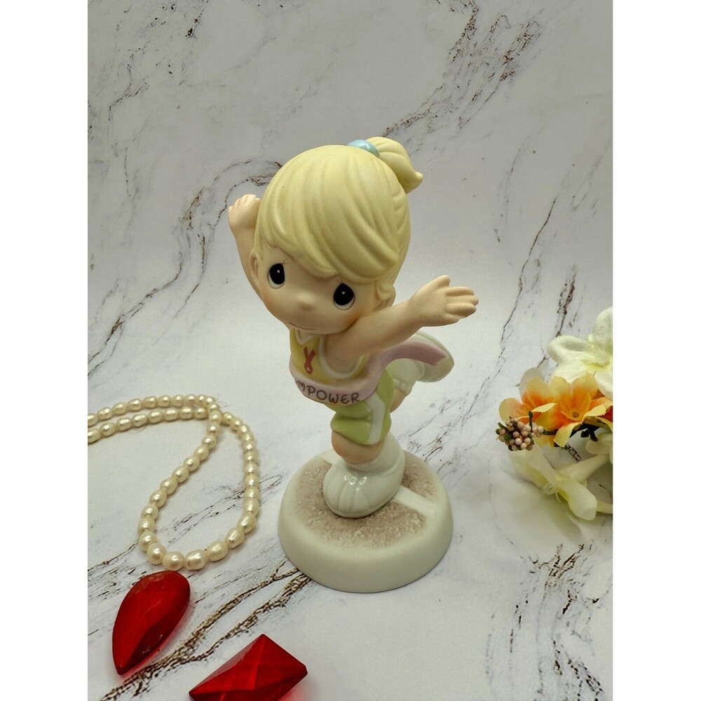 Precious Moments 2005 "Walk Run Empower"  #4001662 Breast Cancer fighter, Y-ME